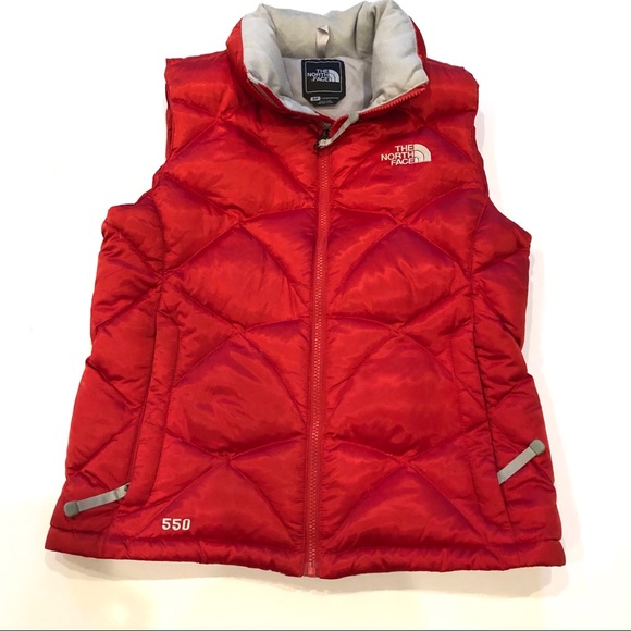 The North Face Jackets & Blazers - North Face Red/Gray  550 Vest Size Small